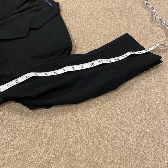 Ralph Lauren - Dillards Men 3-piece Suit Navy Pinstripe J-40R/V-Med/Pants 30-31W - Picture 7 of 16